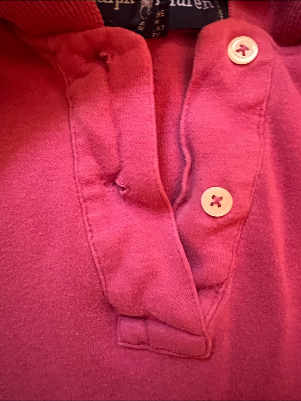 Vintage 90’s Ralph Lauren Pink Polo Shirt - Picture 4 of 5